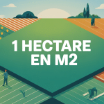 Illustration conversion 1 hectare en m2