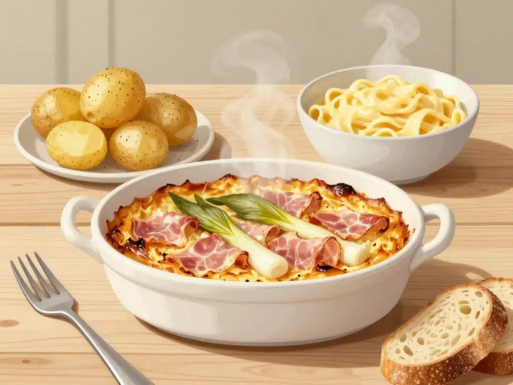 accompagnement endive jambon classiques pommes de terre et pâtes