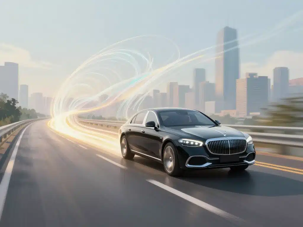 illustration conduite fluide luxe im l6 Mercedes