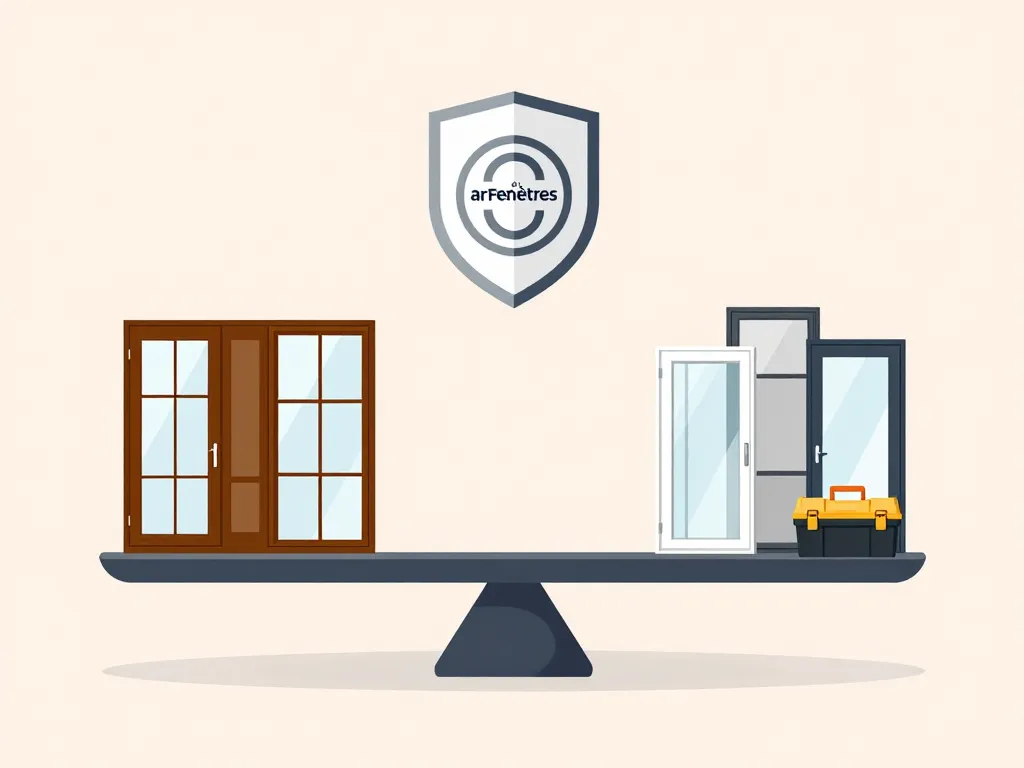 Art et Fenêtres vs autres marques balance menuiseries garanties