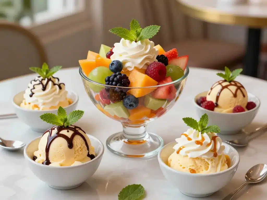 avec quoi peut on accompagner une salade de fruits scène dessert gourmand