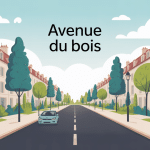 illustration urbaine avenue du bois nature