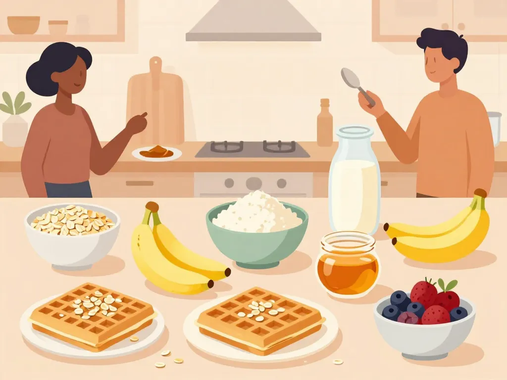 ingrédients pour gaufre flocon d'avoine différentes recettes