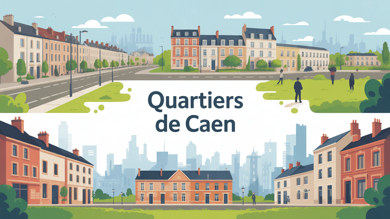 illustration quartiers de caen quartier