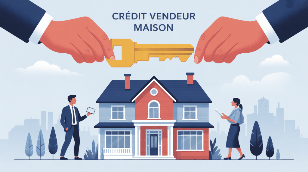 credit vendeur pour une maison illustration vectorielle