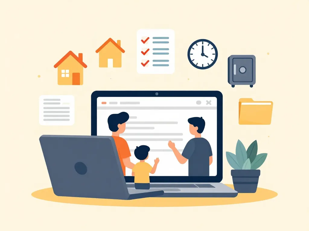 famille remplissant déclaration de patrimoine pour les aides au logement caf