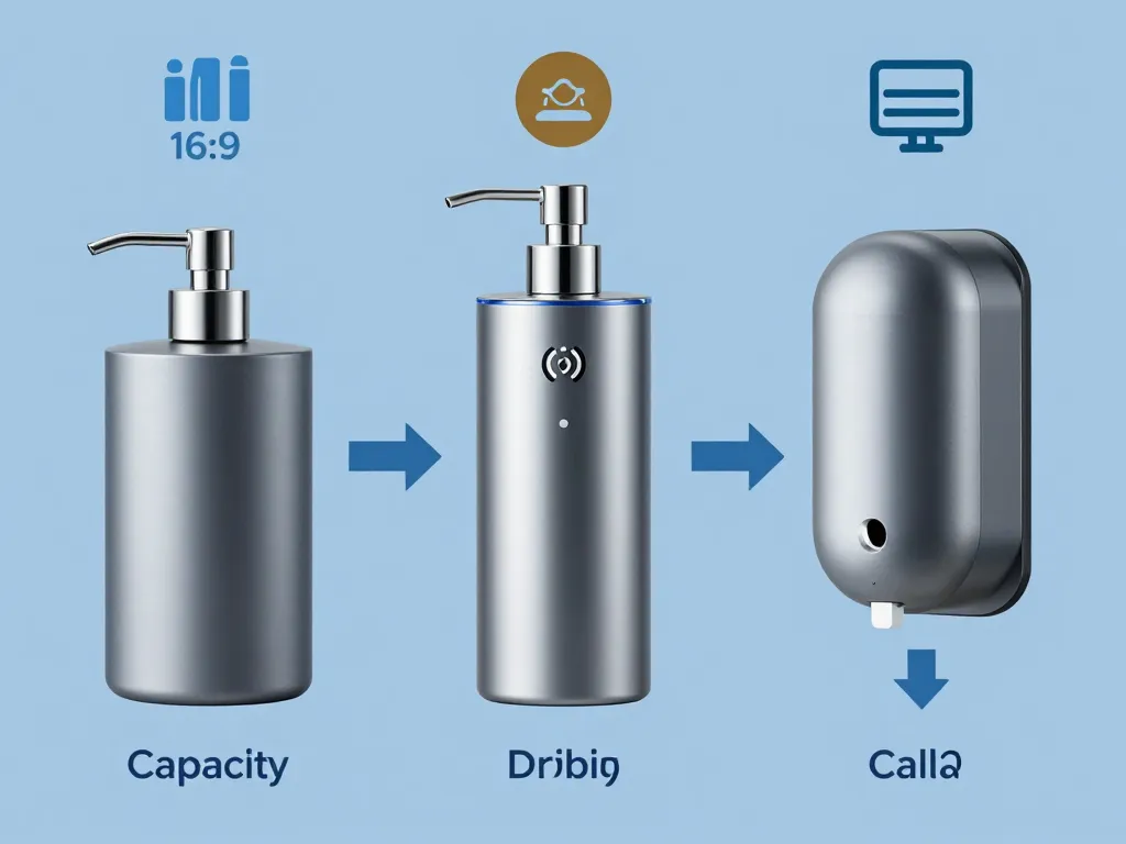 types distributeur de savon automatique manuel mural