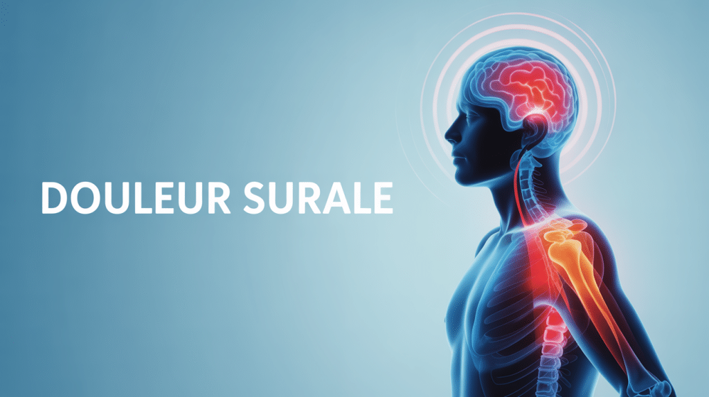 illustration douleur sural au mollet