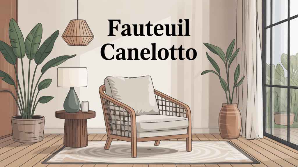 fauteuil canelotto salon déco moderne lumineux