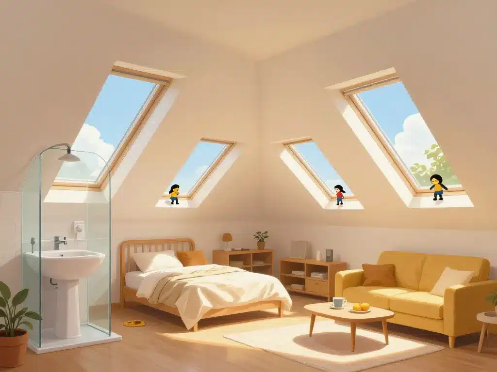 fenêtre de toit roto dimensions adaptées pièce toiture