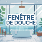 illustration fenetre douche lumineuse vitrage depoli