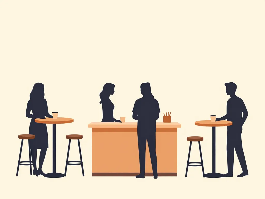 schéma hauteur table haute ergonomie