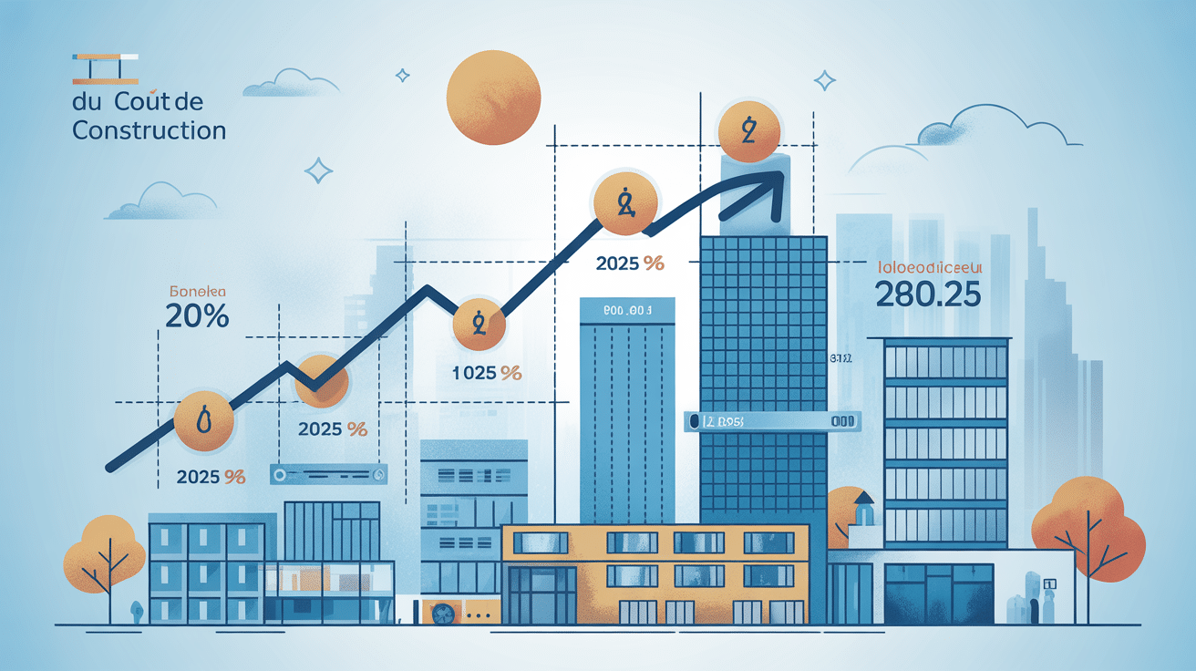 illustration ICC 2024 immobilier graphique moderne