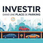 Investir dans une place de parking visuel stylisé