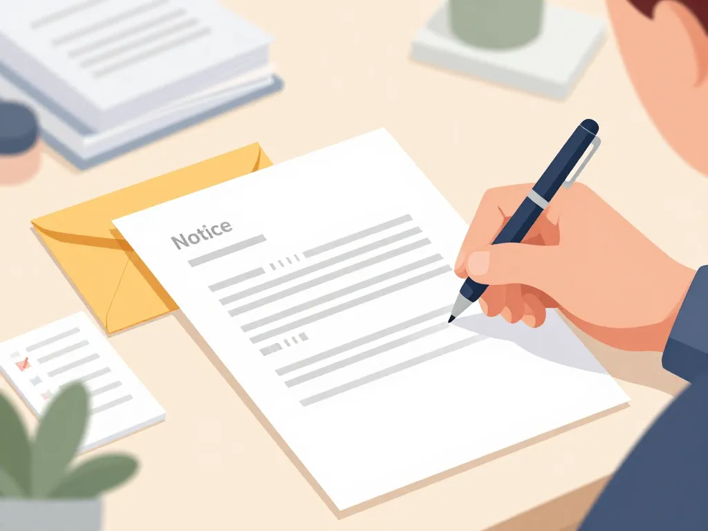 lettre préavis 1 mois rédaction modèle checklist