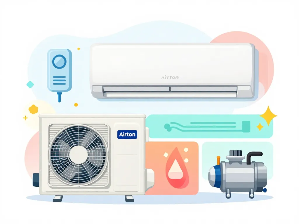 liste code erreur clim airton schéma causes