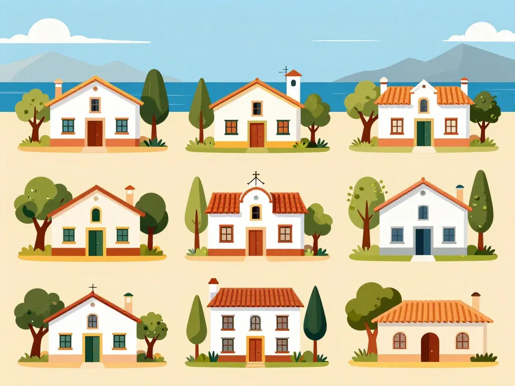 différents styles de maisons espagnoles selon les régions