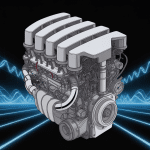 illustration moteur im l6 Mercedes-benz design moderne