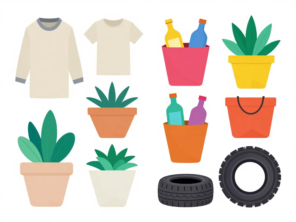 objet détourné de leur fonction recyclage créatif pratique