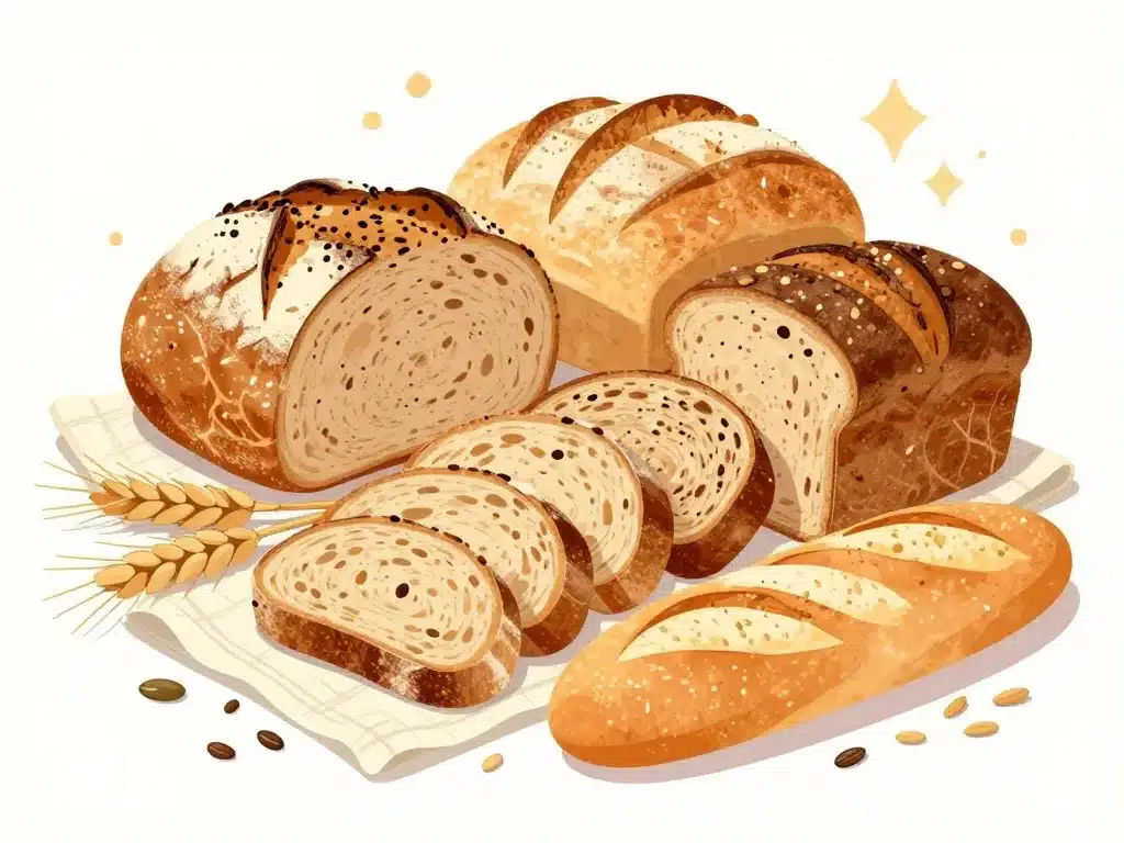 pain petit dej différents pains nutrition