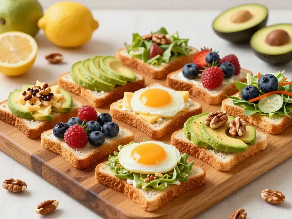 pain petit dej toasts recettes variées