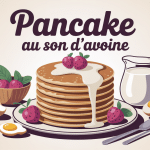 pile de pancake au son d avoine petits dejeuner sain