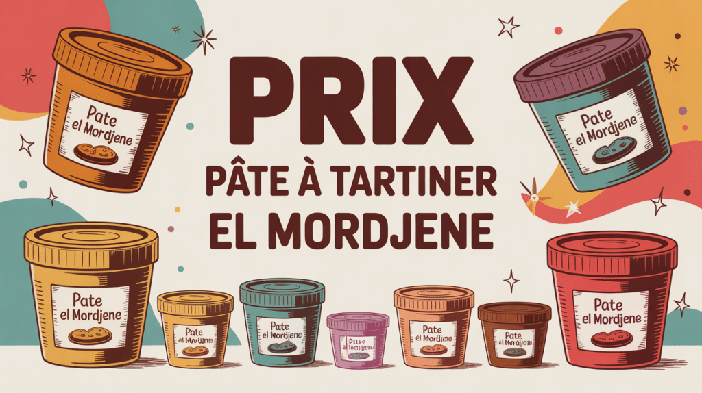 pâte à tartiner El Mordjene prix illustration formats