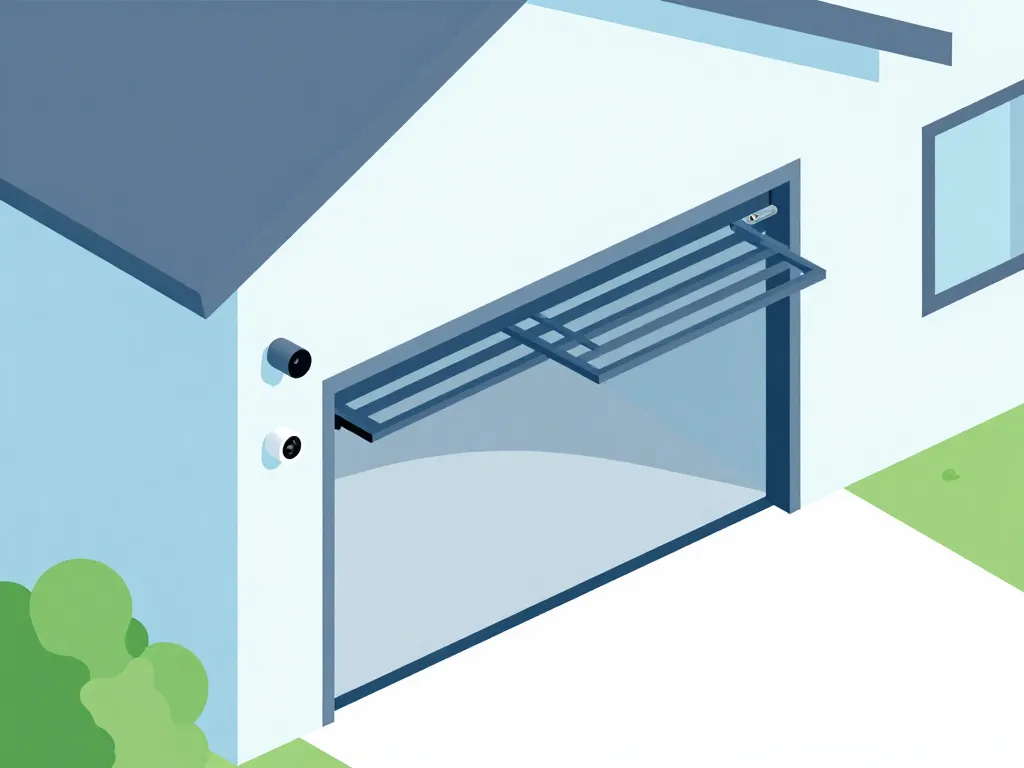 porte ouvert garage sécurité réglage