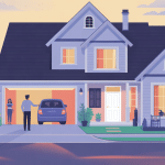 illustration porte ouvert garage sécurité