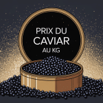 prix du caviar au kg illustration boîte caviar luxe