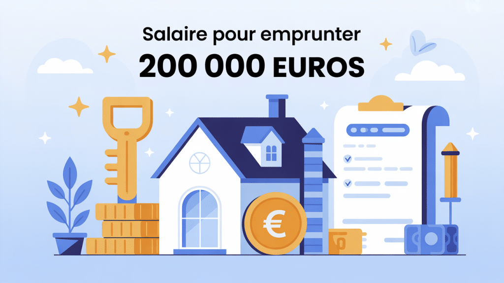 illustration moderne quel salaire pour emprunter 200 000 euros