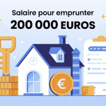 illustration moderne quel salaire pour emprunter 200 000 euros