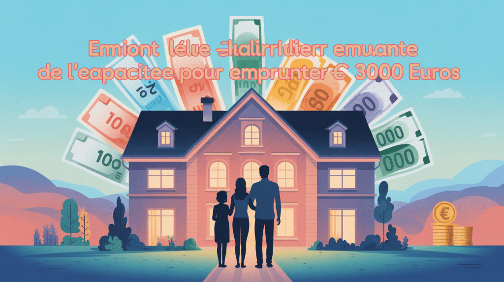 illustration famille maison pour quel salaire pour emprunter 300 000 euros