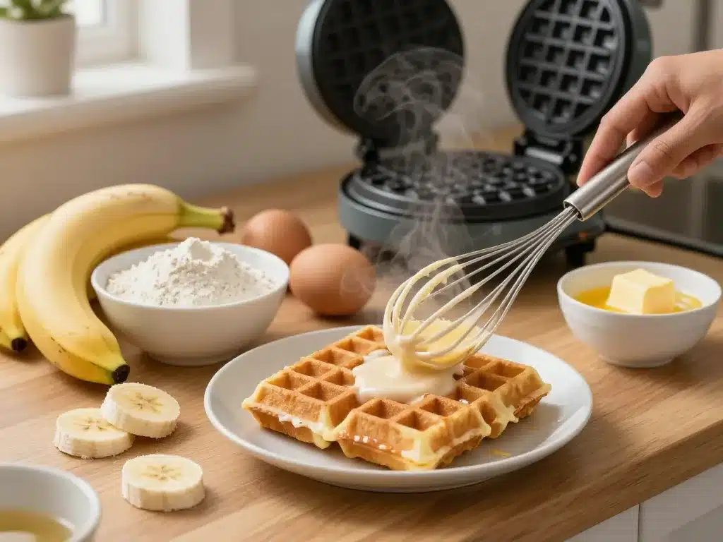 préparation gaufres bananesques chicchew.fr ingrédients cuisine