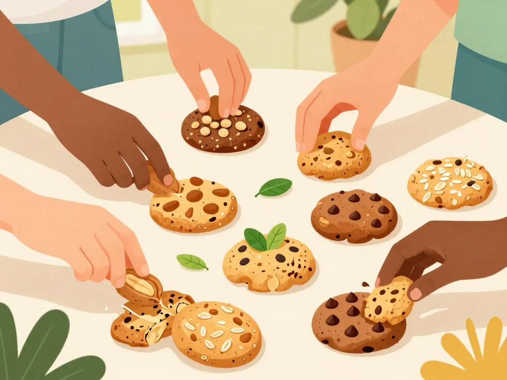 recette cookie protéiné vegan healthy sur table