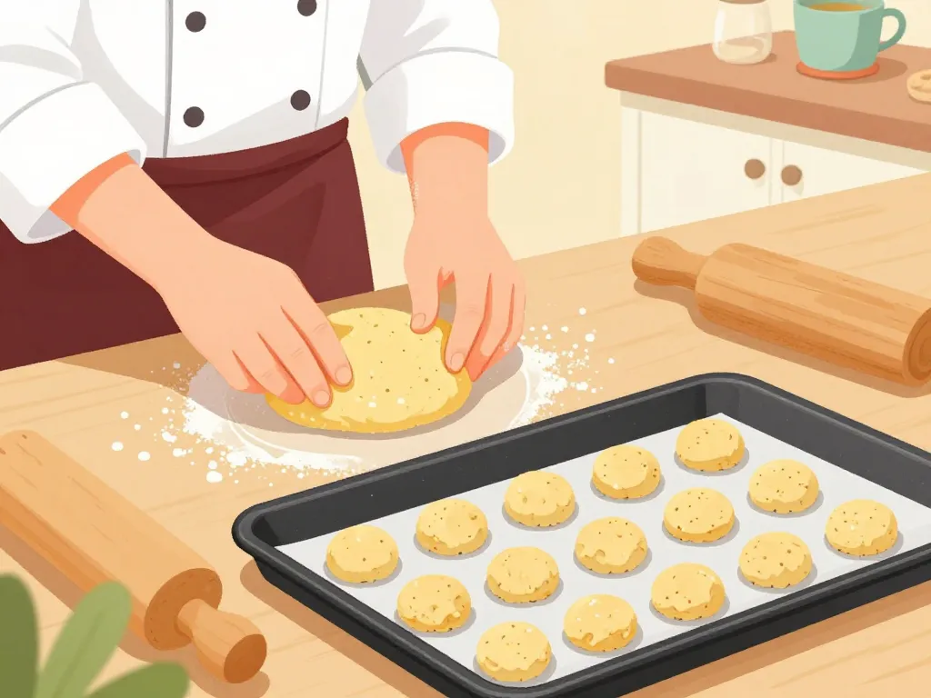 étapes recette cookie sans gluten illustration