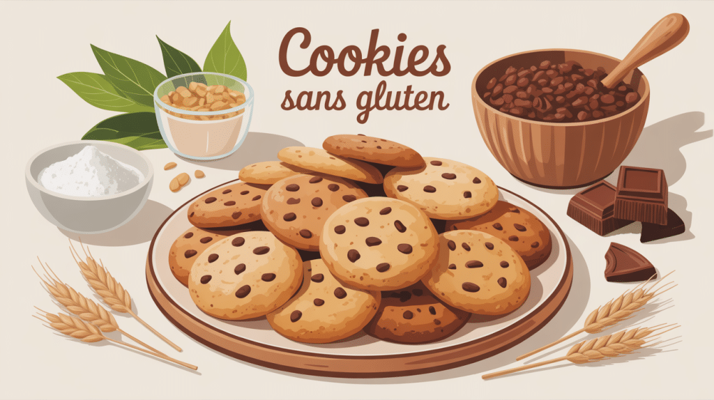 illustration recette cookie sans gluten moelleux
