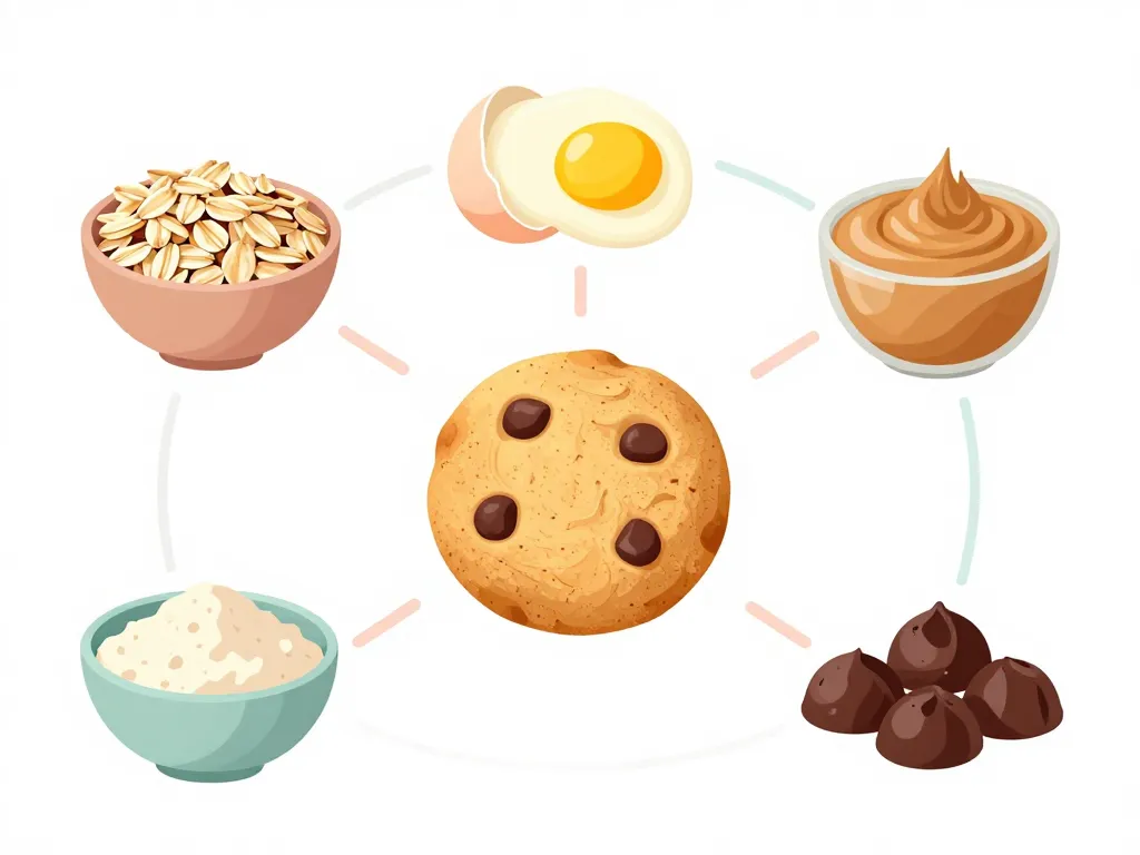 recette cookies proteiné schéma ingrédients clés et équilibre