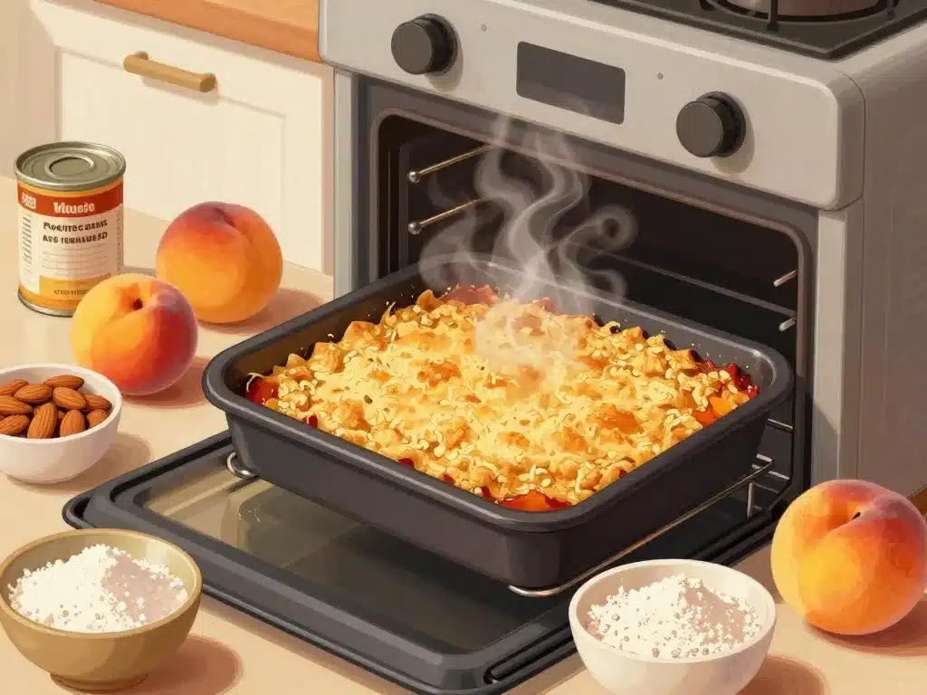 recette crumble a la peche cuisson, ingrédients alternatifs