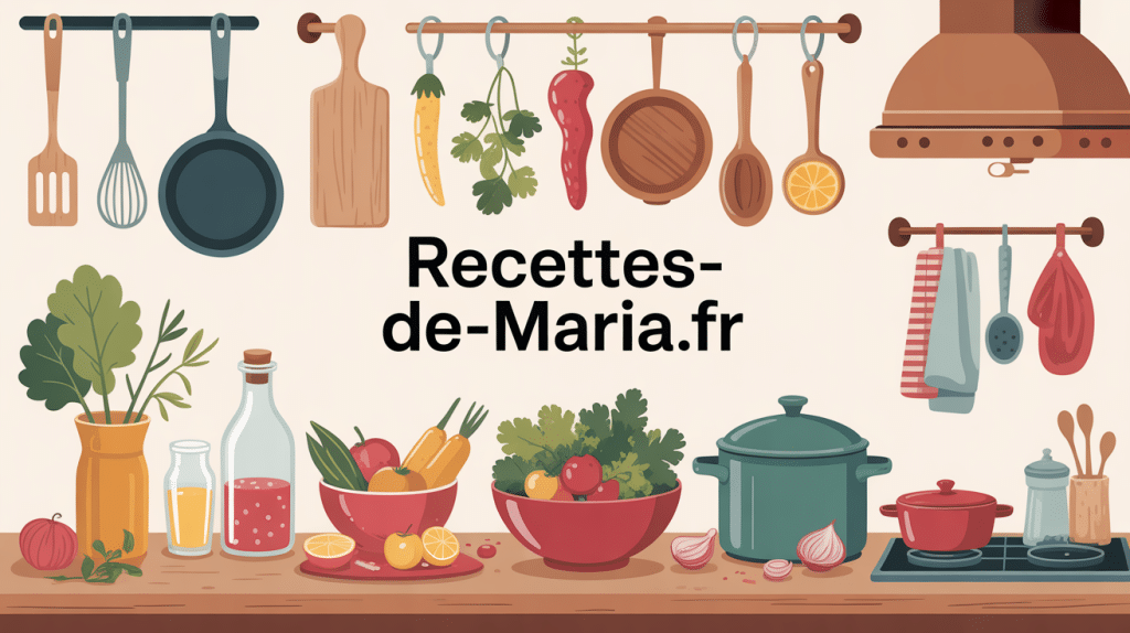 recettes-de-maria.fr illustration cuisine conviviale