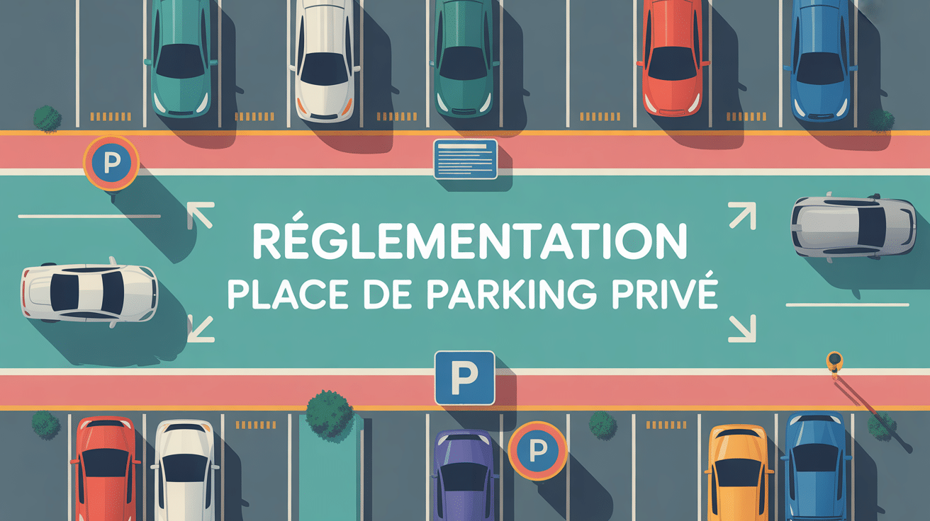 illustration vectorielle réglementation place de parking privé parking sécurisé