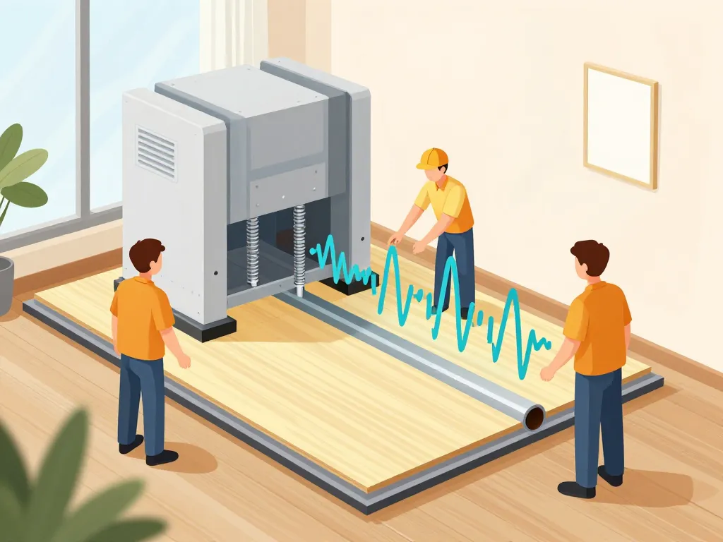 Installation solutions anti bruit solidien isolateurs plancher