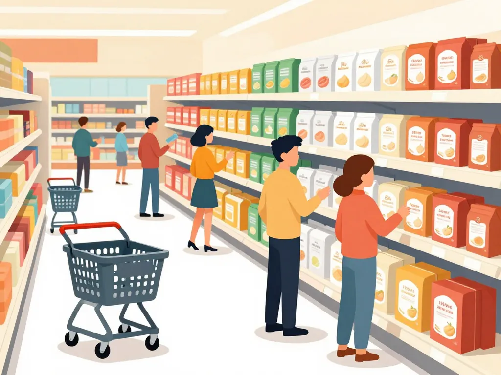 sucre en poudre le moins cher scène supermarché comparatif