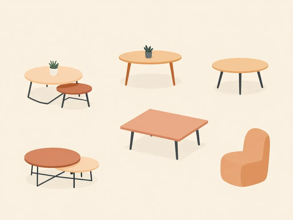 tables basse salon design petite grande pièce gigognes rectangulaire