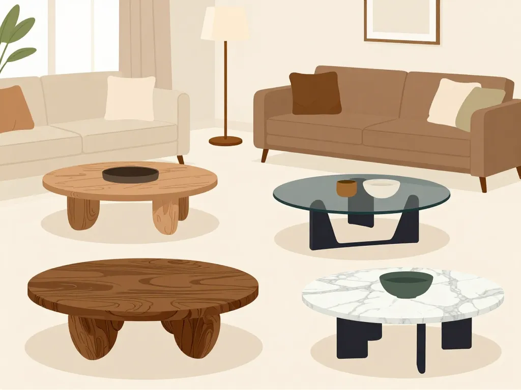 tables basse salon design modèles variés minimaliste vintage