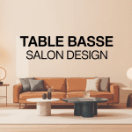 tables basse salon design salon moderne bois métal marbre verre