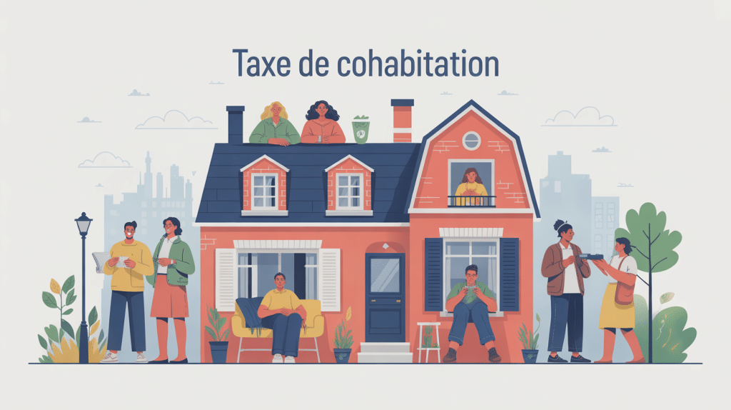 Illustration centrale taxe de cohabitation avec logement partagé
