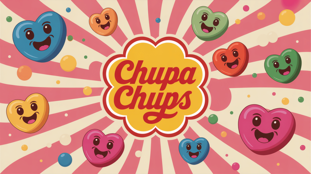 illustration festive une chupa chups au chewing gum