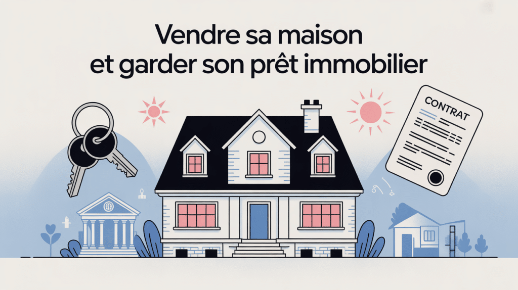 illustration vendre sa maison et garder son pret immobilier