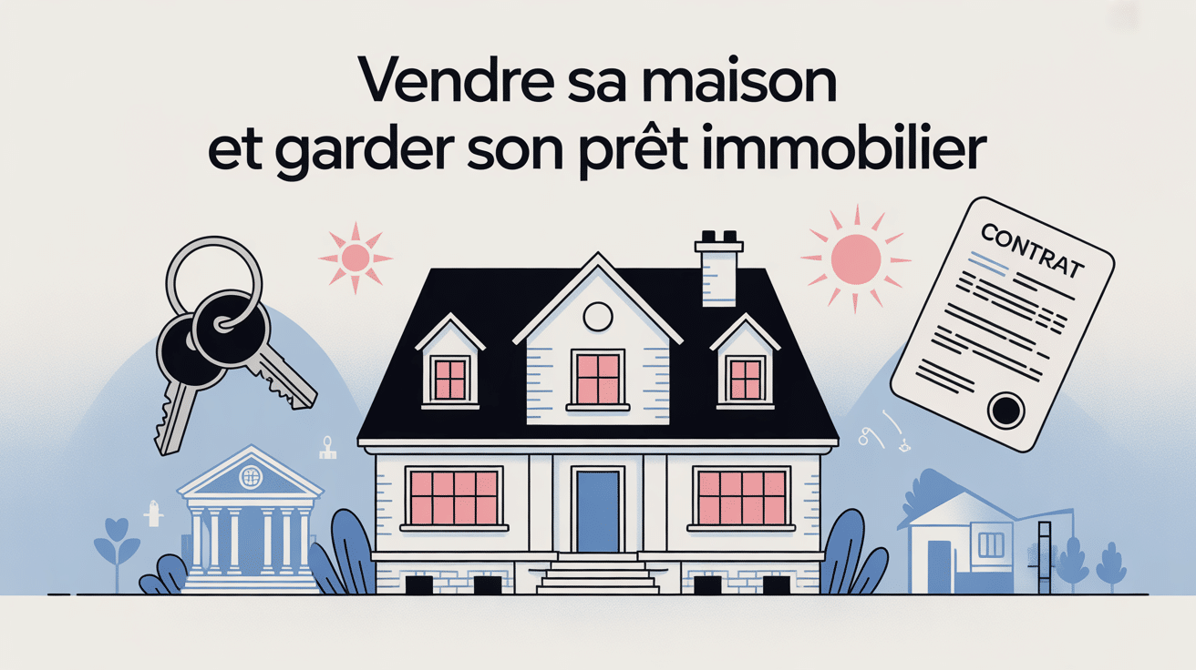 illustration vendre sa maison et garder son pret immobilier